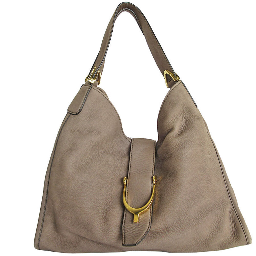 Gucci Soft Stirrup Hobo Bag distinctive stirrup slouchy leather Brown